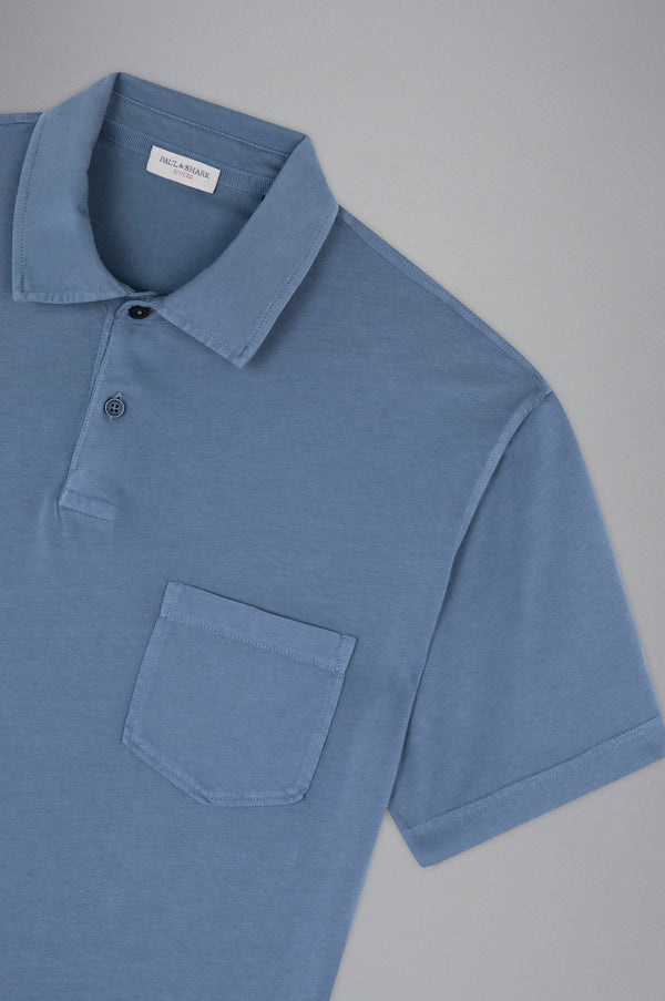 Paul & Shark Garment Dyed Cotton Polo Shirt