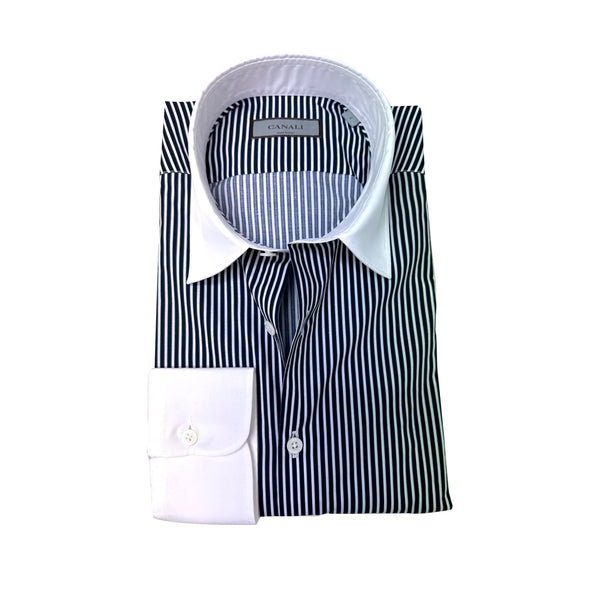 Canali Faded Stripe Shirt