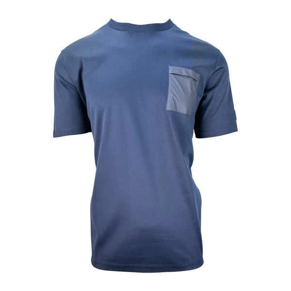 Paul & Shark Aqua Interlock Cotton T-Shirt