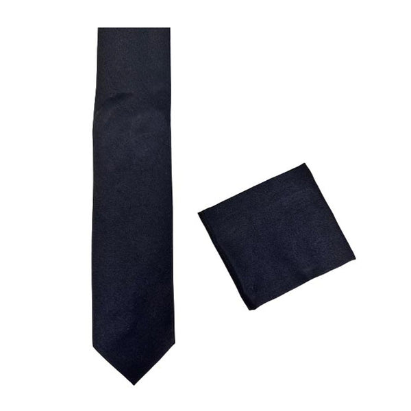 L`uomo Silk Tie and Handkerchief Set
