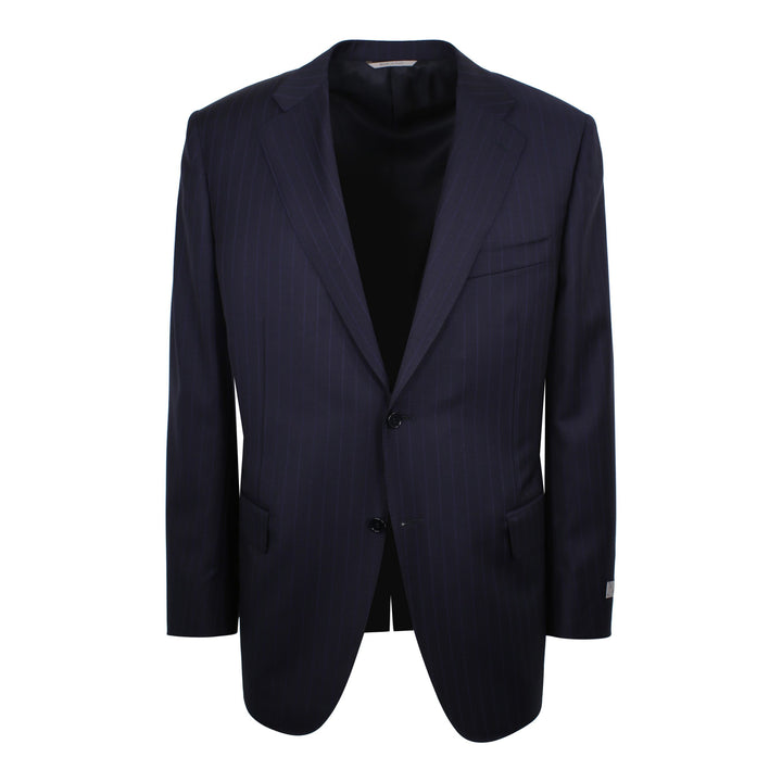 Canali Canali Navy:Purple Stripe Suit 2