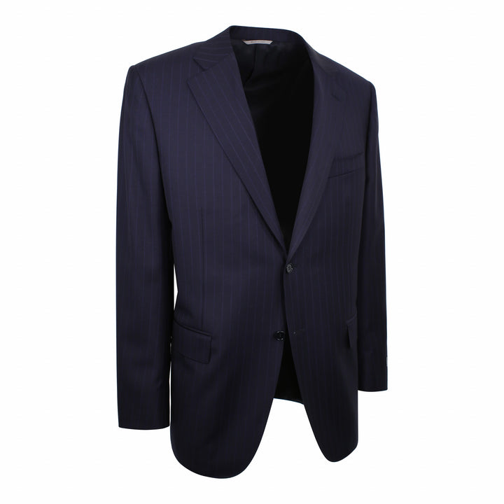 Canali Canali Navy:Purple Stripe Suit 4