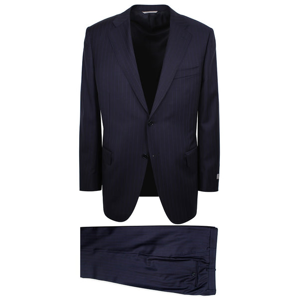Canali Canali Navy_Purple Stripe Suit 2