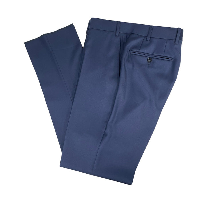 Canali Light Navy Wool Trousers 2