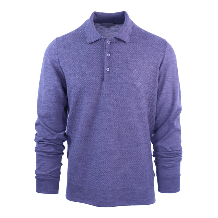 Canali Textured Front Polo 7