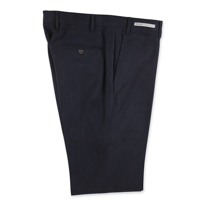 Corneliani-Navy- Cotton-Trousers-1