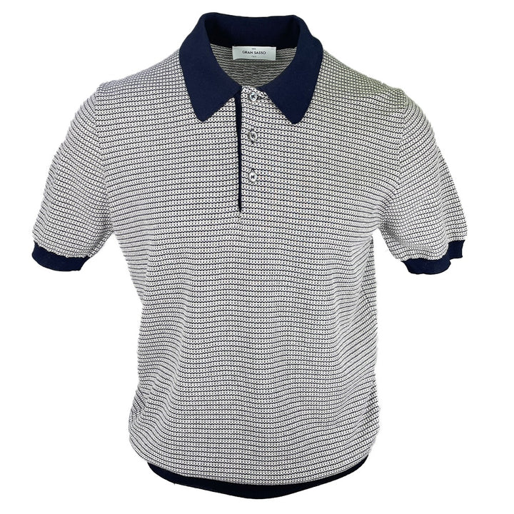 Gran Sasso 3 Button Patterned Polo 4
