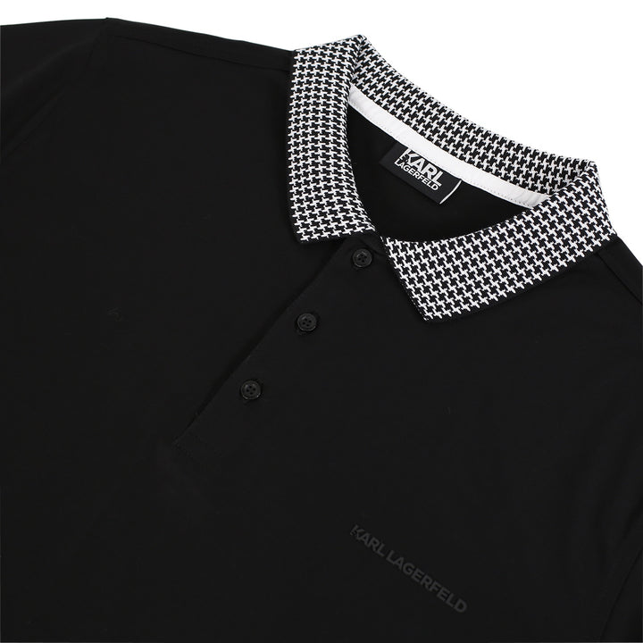Karl-Lagerfeld-Black- Dogtooth-Collar-Polo- L:S-4