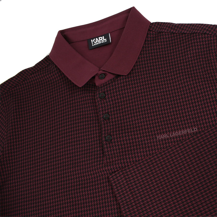 Karl-Lagerfeld-Black:Wine-Dogtooth-Polo- L:S-5