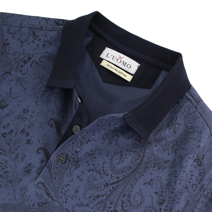L&#8217;uomo Patterned Polo S:S 3