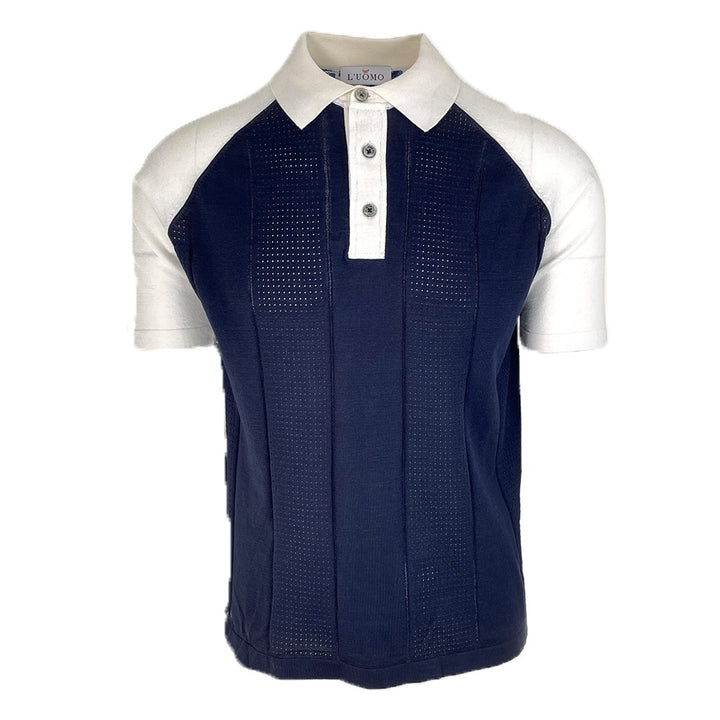 L&#8217;uomo S:S Polo with Contrast Collar and Shoulder 4