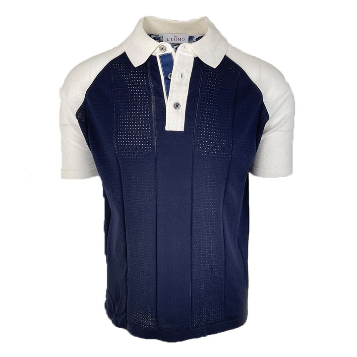 L&#8217;uomo S:S Polo with Contrast Collar and Shoulder 6