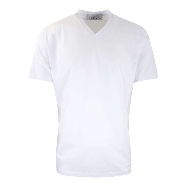 L&#8217;uomo-White-V-Neck-T-Shirt-1