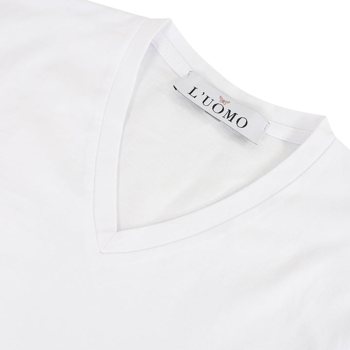L&#8217;uomo-White-V-Neck-T-Shirt-4