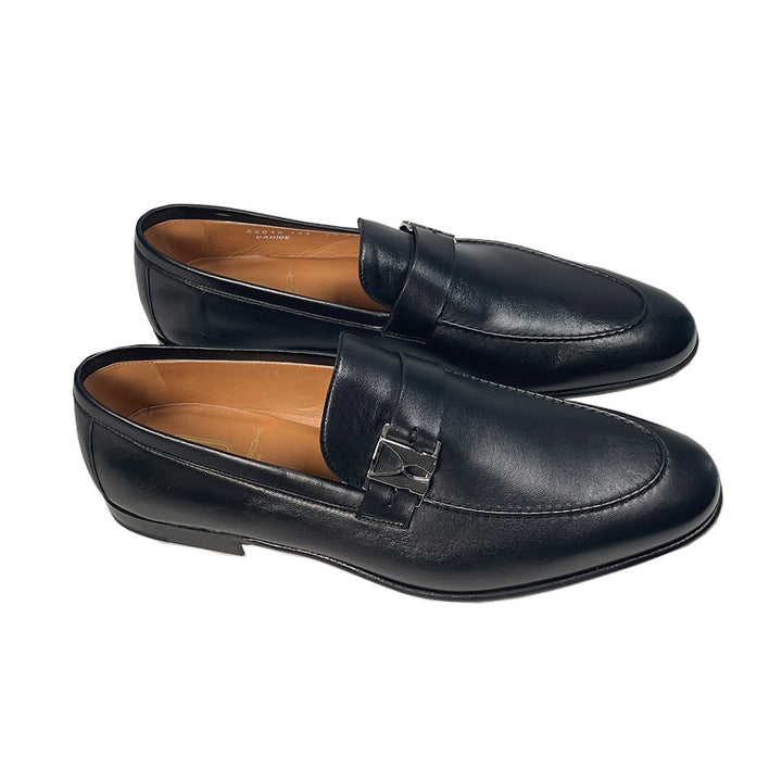 Moreschi Leather Slip on with Branded Buckle 3