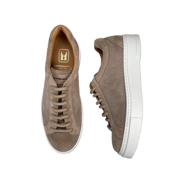 Moreschi Perforated Suede Sneakers 1