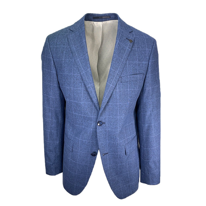 Roy Robson Blue Check Suit 1