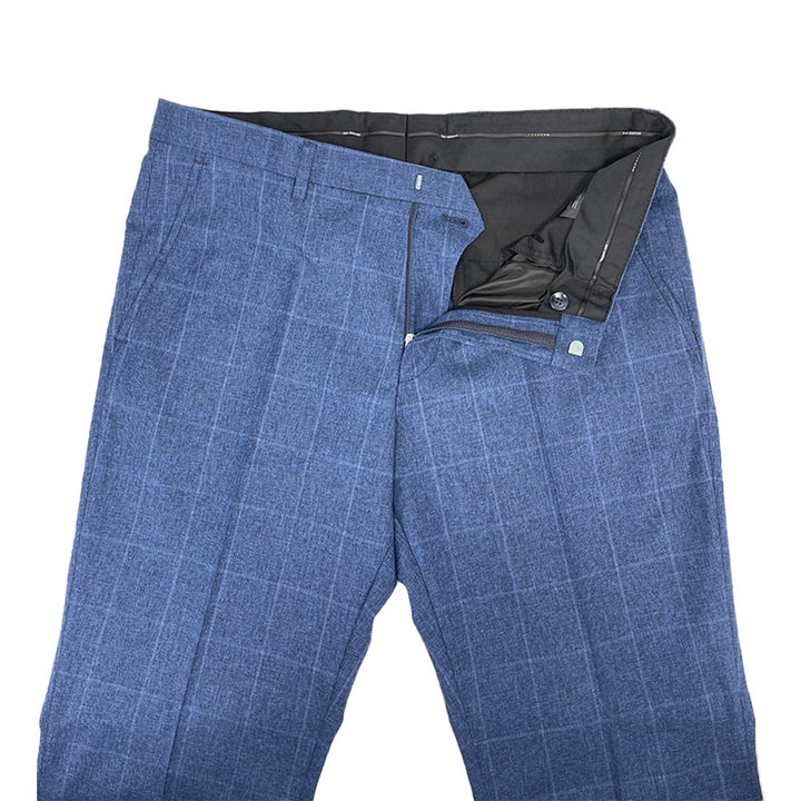 Roy Robson Blue Check Suit 5